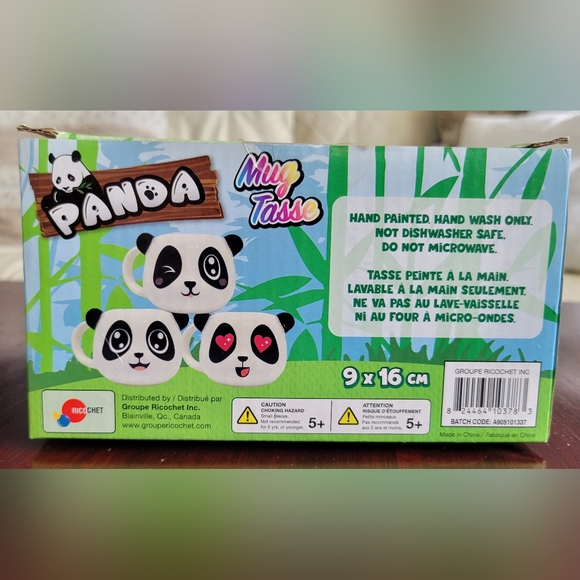 Hand painted ceramic Panda mug - Picture 4 of 5